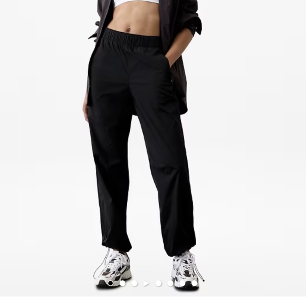 Athleta | Black RISE Pants | Womens Large